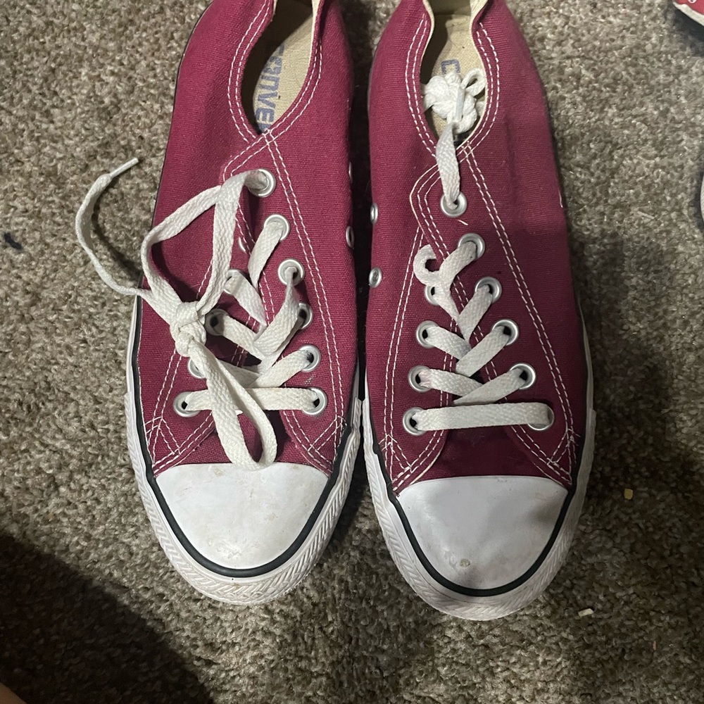 Maroon Converse